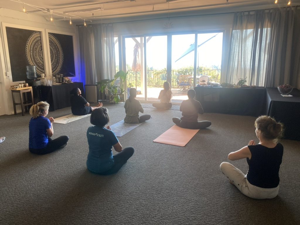 A meditation class at Living Well USA