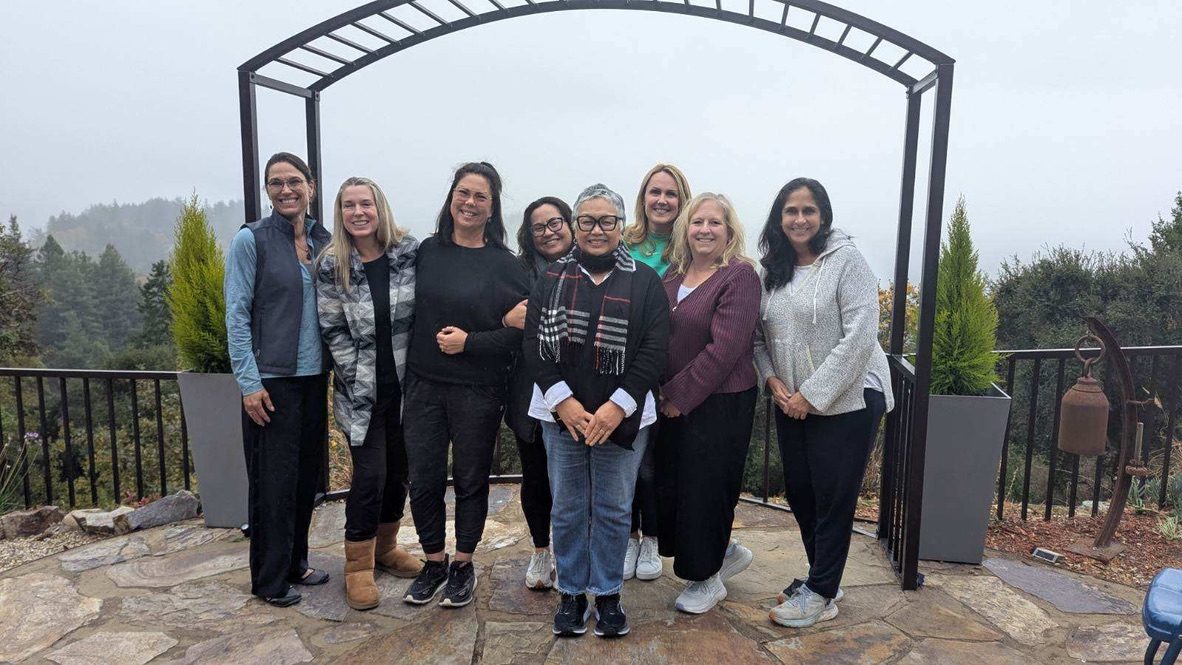 A leadership circle at the overlook